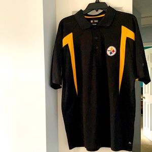 Steelers polo - black and gold with logo